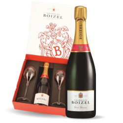 Buy Boizel Brut Reserve 75cl Champagne and Glasses Gift Set