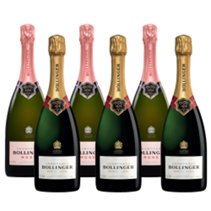 Buy Bollinger Brut 75cl and Bollinger Rose 75cl (6x75cl) Case