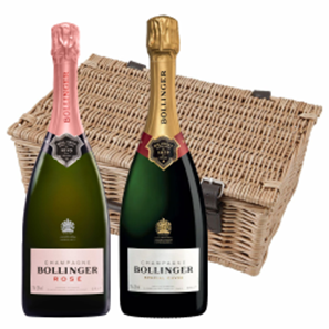 Buy Bollinger Brut 75cl and Bollinger Rose 75cl Duo Hamper (2x75cl)