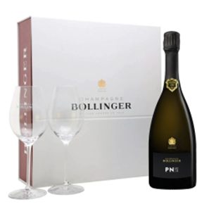 Buy Bollinger PN Champagne 75cl & 2 Branded Flutes Gift set