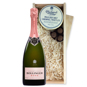 Buy Bollinger Rose Champagne 75cl And Milk Sea Salt Charbonnel Chocolates Box