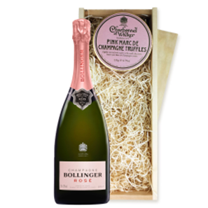 Buy Bollinger Rose Champagne 75cl And Pink Marc de Charbonnel Chocolates Box