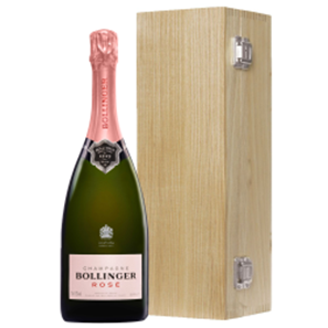 Buy Bollinger Rose Champagne 75cl In a Luxury Oak Gift Boxed
