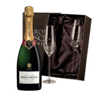 Buy Bollinger Special Cuvee Brut 75cl With Diamante Crystal Flutes