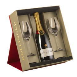 Buy Bollinger Special Cuvee Champagne & 2 branded Glasses Champagne Gift set