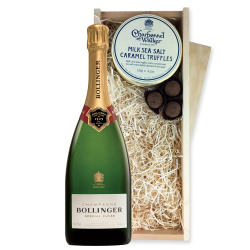 Buy & Send Bollinger Special Cuvee, NV, 75cl And Milk Sea Salt Charbonnel Chocolates Box