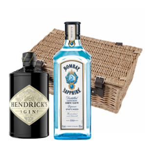 Buy Bombay Sapphire Gin And Hendricks Gin Duo Hamper (2x70cl)