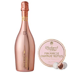 Buy Bottega Rose Gold Prosecco and Charbonnel Pink Marc de Champagne Truffles