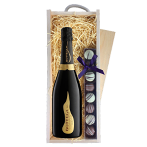 Buy Bottega Vino dei Poeti Prosecco DOC & Truffles, Wooden Box