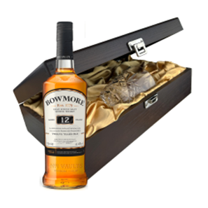 Buy Bowmore 12 Year Old Whisky 70cl In Luxury Box With Royal Scot Glass