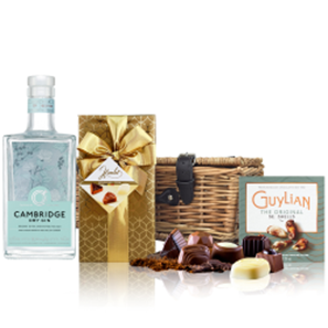 Buy Cambridge Dry Gin 70cl And Chocolates Hamper