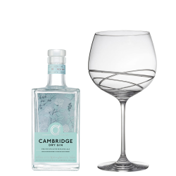 Buy Cambridge Dry Gin 70cl And Single Gin and Tonic Skye Copa Glass