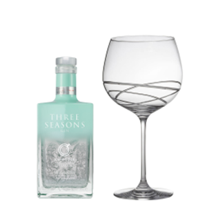 Buy Cambridge Three Seasons Gin 70cl And Single Gin and Tonic Skye Copa Glass