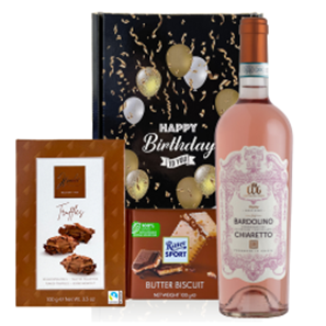 Buy Cantina del Garda Bardolino Chiaretto 75cl Rose Wine And Chocolates Happy Birthday Gift Box