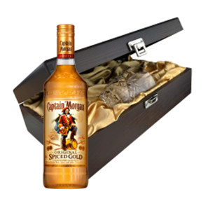 Buy Captain Morgans Spiced Gold Rum 70cl In Luxury Box With Royal Scot Glass