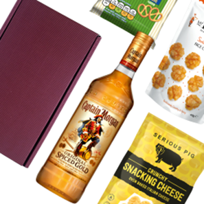 Buy Captain Morgans Spiced Gold Rum 70cl Nibbles Hamper