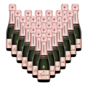 Buy Case of Mini Lanson Le Rose Creation Champagne 20cl (24 x 20cl)