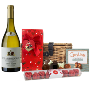 Buy Castelbeaux Chardonnay 75cl White Wine And Chocolate Love You Hamper