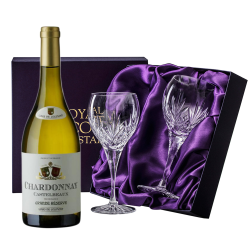 Buy Castelbeaux Chardonnay, With Royal Scot Wine Glasses
