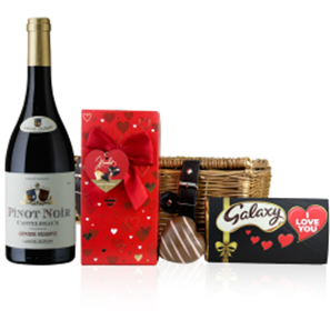 Buy Castelbeaux Pinot Noir 75cl Red Wine And Chocolate Valentines Hamper