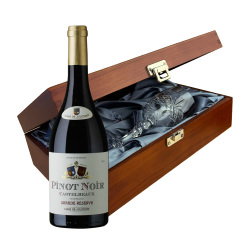 Buy Castelbeaux Pinot Noir 75cl Red Wine In Luxury Box With Royal Scot Wine Glass