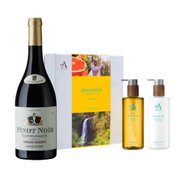 Buy Castelbeaux Pinot Noir 75cl Red Wine with Arran Glenashdale Hand Care Gift Set