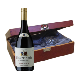 Buy Castelbeaux Pinot Noir In Luxury Box With Royal Scot Wine Glass