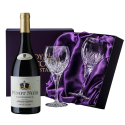 Buy Castelbeaux Pinot Noir, With Royal Scot Wine Glasses