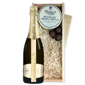 Buy Chandon Brut Sparkling Wine 75cl And Milk Sea Salt Charbonnel Chocolates Box