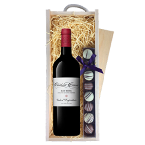 Buy Chateau Cissac Cru Bourgeois Red Wine 75cl & Truffles, Wooden Box