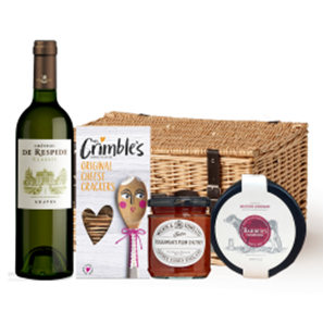 Buy Chateau De Respide Bordeaux Blanc 75cl White Wine And Cheese Hamper