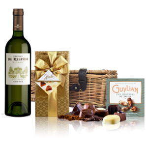 Buy Chateau De Respide Bordeaux Blanc 75cl White Wine And Chocolates Hamper