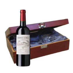 Buy Chateau Guibeau Bordeaux Wine 75cl In Luxury Box With Royal Scot Wine Glass