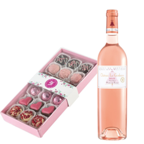 Buy Chateau la Gordonne Verite du Terroir Cotes de Provence Rose Wine and Assorted Box Of Celebration Chocolates 235g