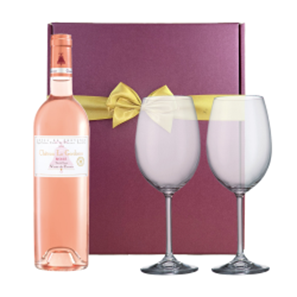 Buy Chateau la Gordonne Verite du Terroir Cotes de Provence Rose Wine And Bohemia Glasses In A Gift Box