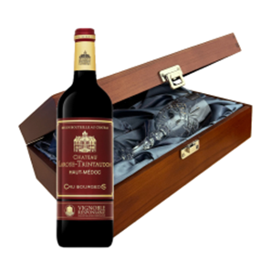 Buy Chateau Larose-Trintaudon Red Wine 75cl In Luxury Box With Royal Scot Wine Glass