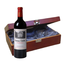 Buy Chateau Taillefer Bordeaux - Pomerol 75cl Red Wine In Luxury Box With Royal Scot Wine Glass