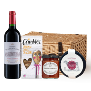 Buy Chateau Tour Haut Vignoble Bordeaux 75cl Red Wine And Cheese Hamper