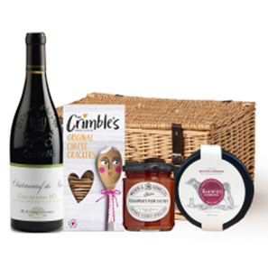 Buy Chateauneuf-du-Pape Collection Bio M.Chapoutier 75cl Red Wine And Cheese Hamper