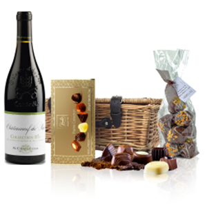 Buy Chateauneuf-du-Pape Collection Bio M.Chapoutier 75cl Red Wine And Chocolates Hamper