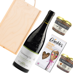 Buy Chateauneuf-du-Pape Collection Bio M.Chapoutier 75cl Red Wine And Pate Gift Box