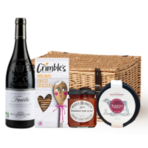 Buy Chateauneuf-du-Pape Facelie Collection Bio M.Chapoutier 75cl Red Wine And Cheese Hamper