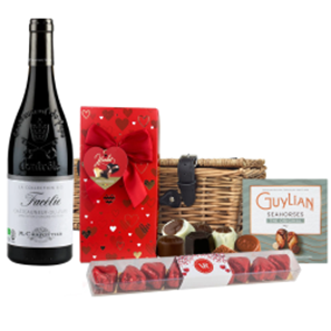 Buy Chateauneuf-du-Pape Facelie Collection Bio M.Chapoutier 75cl Red Wine And Chocolate Love You Hamper