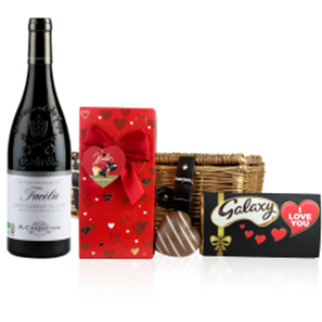 Buy Chateauneuf-du-Pape Facelie Collection Bio M.Chapoutier 75cl Red Wine And Chocolate Valentines Hamper