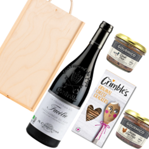 Buy Chateauneuf-du-Pape Facelie Collection Bio M.Chapoutier 75cl Red Wine And Pate Gift Box