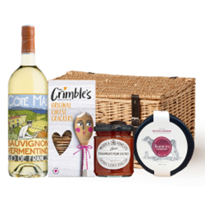 Buy Cote Mas Blanc Sauvignon Vermentino 75cl White Wine And Cheese Hamper