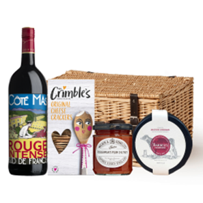 Buy Cote Mas Rouge Intense 75cl Red Wine And Cheese Hamper