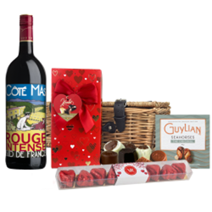 Buy Cote Mas Rouge Intense 75cl Red Wine And Chocolate Love You Hamper