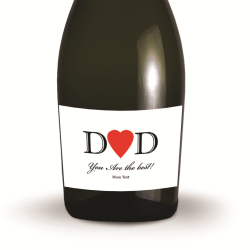 Buy Personalised Prosecco - Heart Dad Label