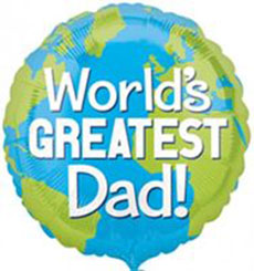 Buy Worlds Greatest Dad Helium Balloon